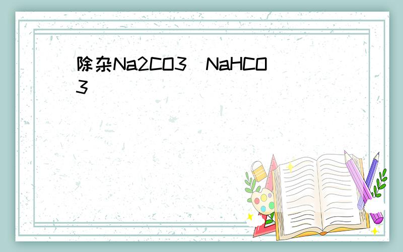 除杂Na2CO3(NaHCO3)